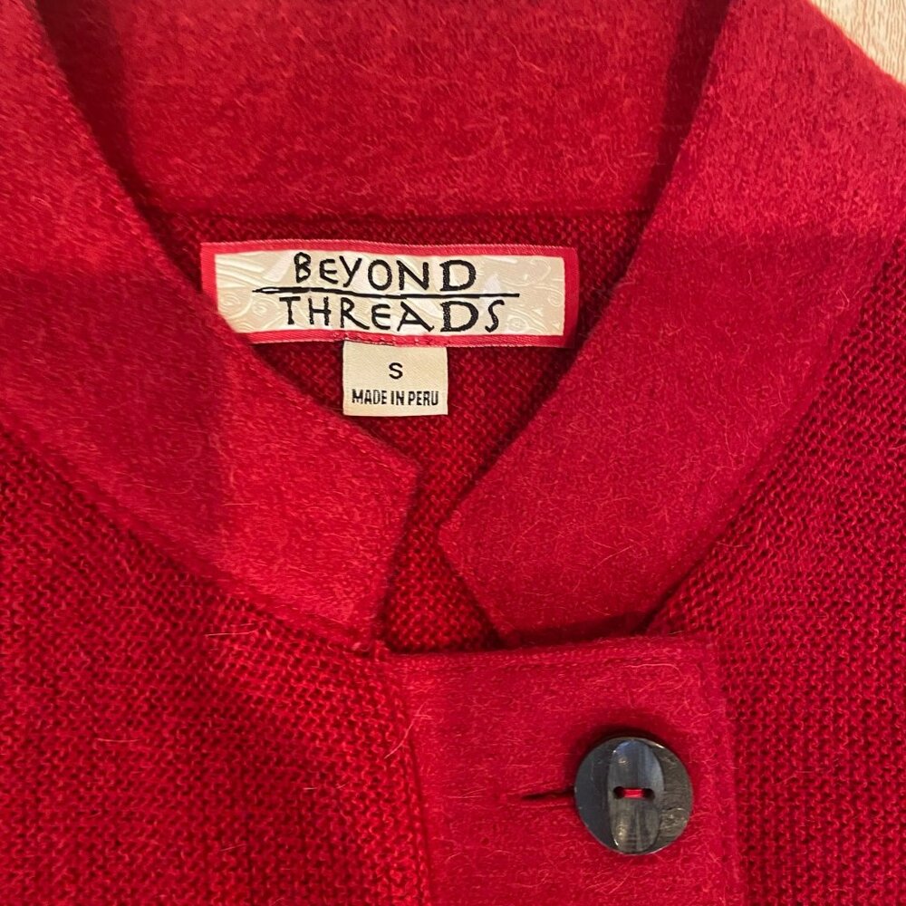 Beyond Threads Tabs Alpaca Cardigan Size Small - Picture 5 of 12